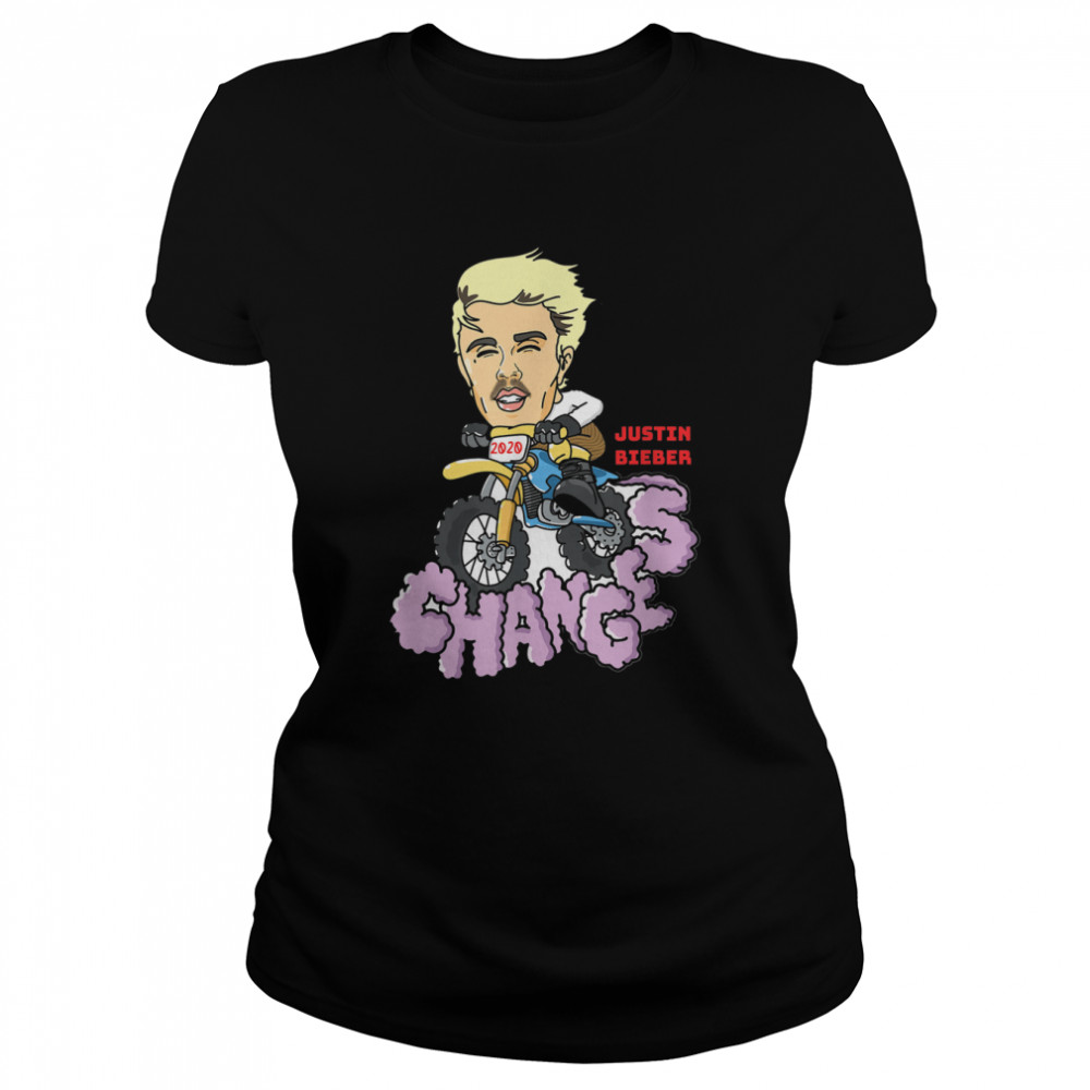Justin Bieber Motorcycle T- Classic Women's T-shirt