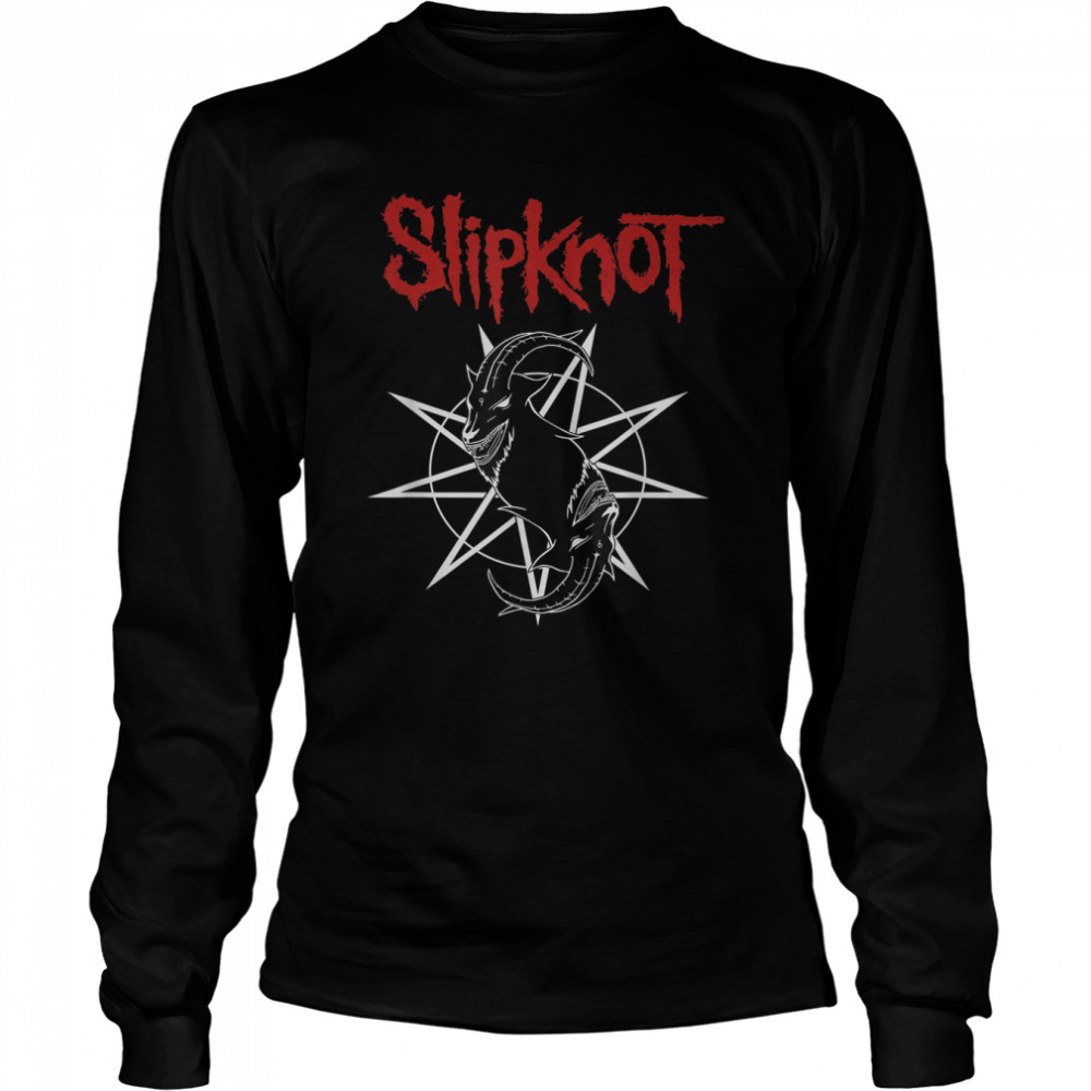 Slipknot Goat Star Logo T- Long Sleeved T-shirt