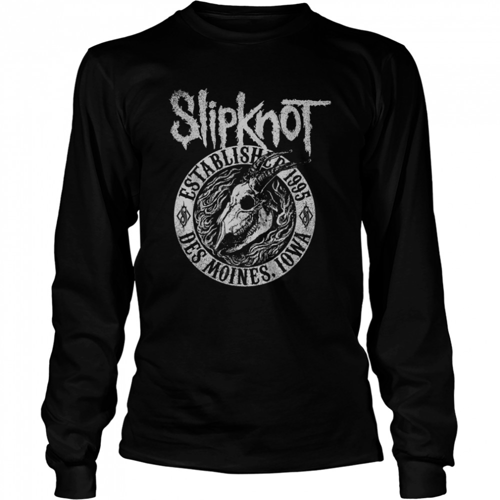 Slipknot Iowa Skull 1995 T- Long Sleeved T-shirt