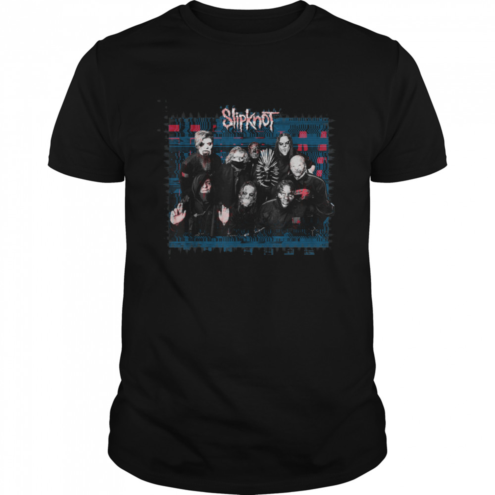 Slipknot Official We Are Not Your Kind Blue Glitch T-Shirt