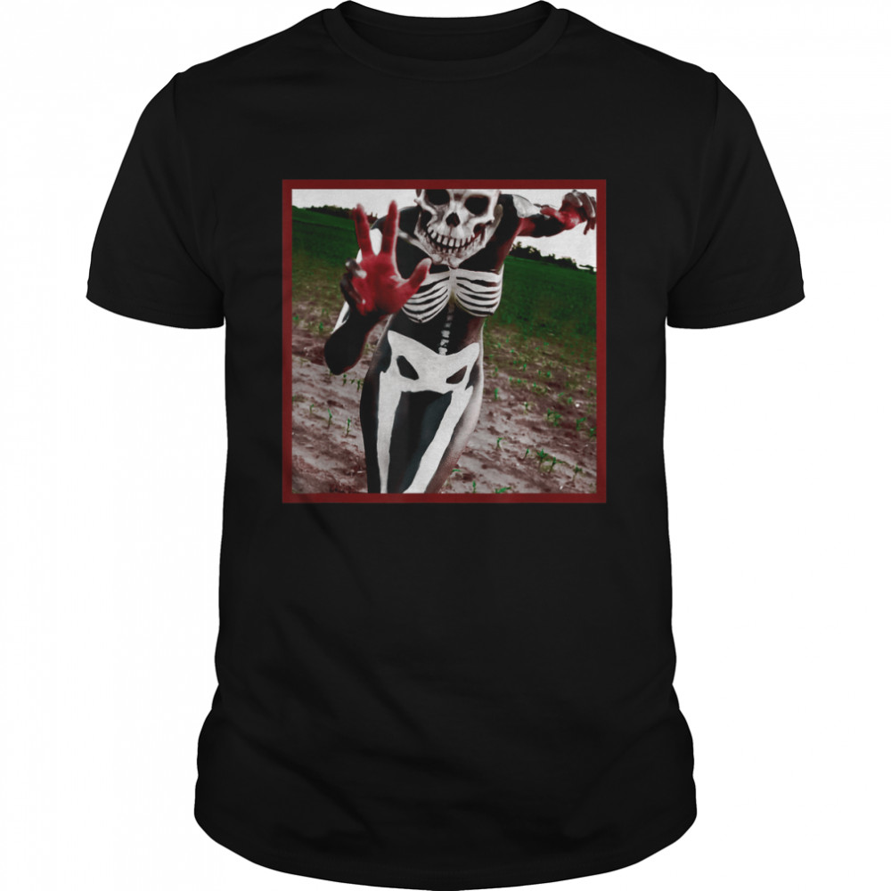 Slipknot Skull Girl Photo T-Shirt