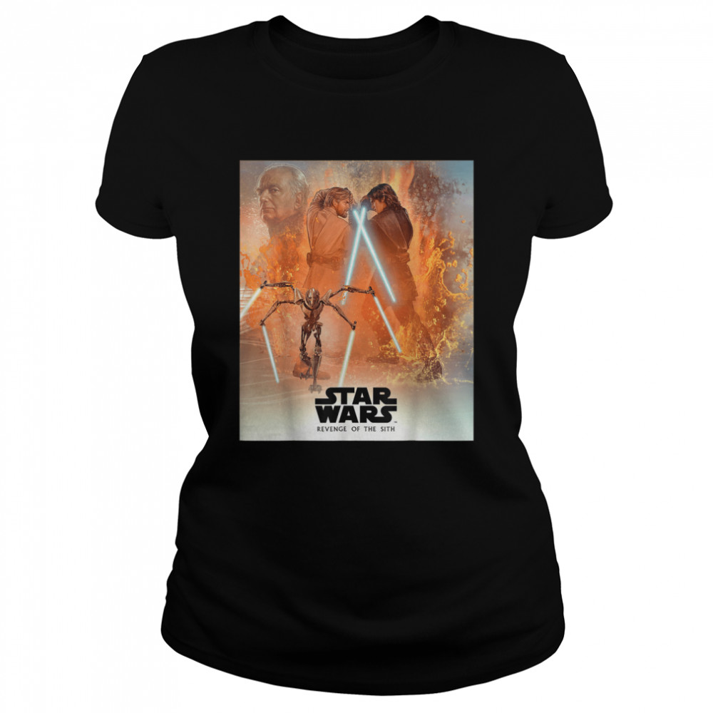 Star Wars Celebration Mural Revenge of the Sith Logo T- T- Classic Women's T-shirt