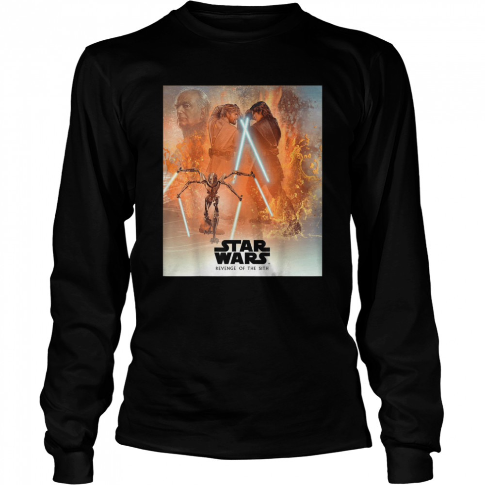 Star Wars Celebration Mural Revenge of the Sith Logo T- T- Long Sleeved T-shirt