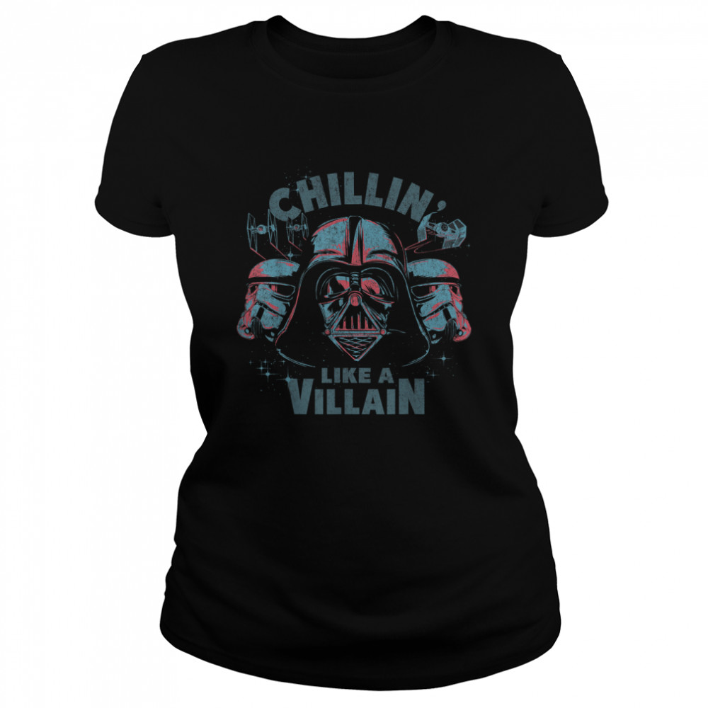 Star Wars Darth Vader Chillin Like A Villain T- Classic Women's T-shirt