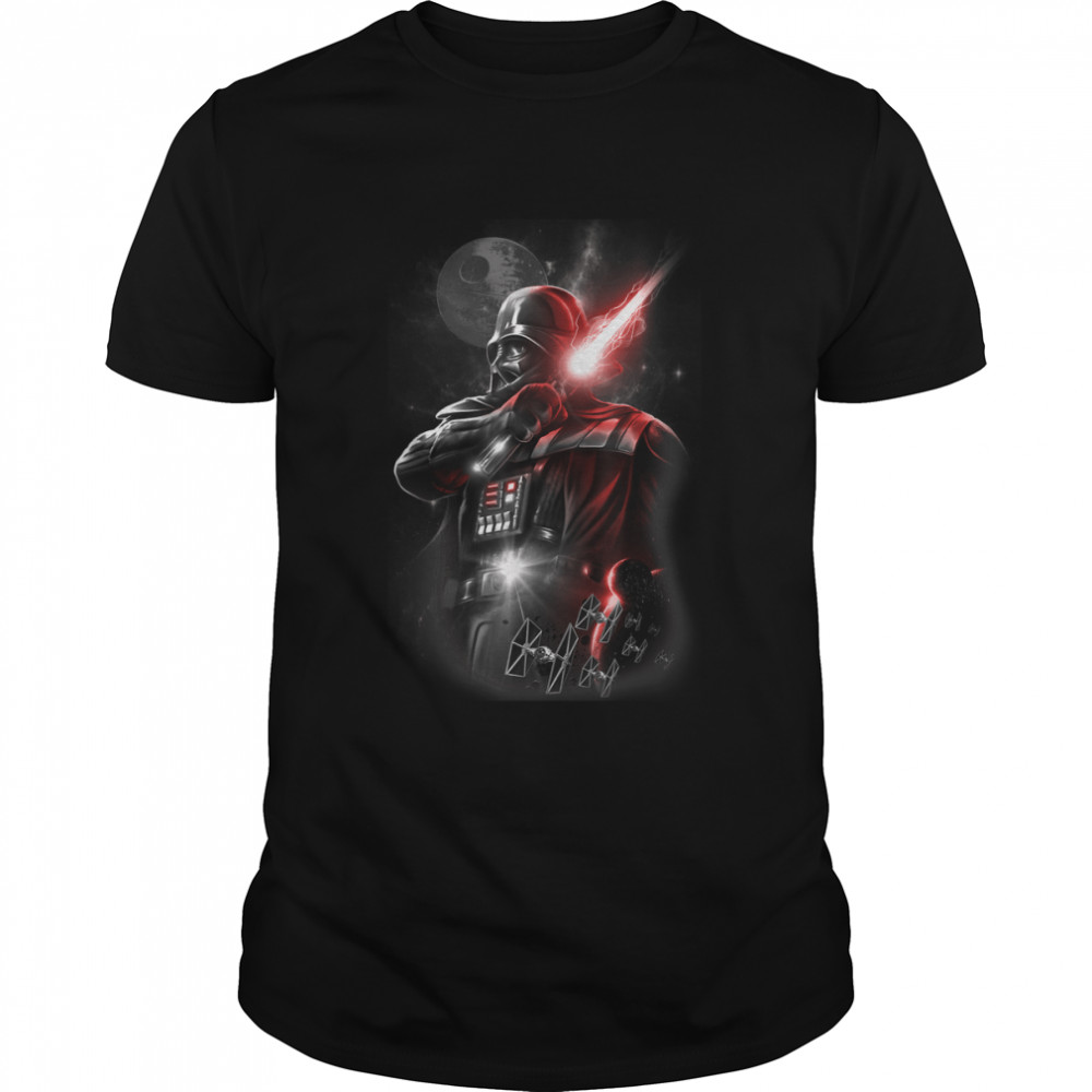 Star Wars Darth Vader Lightsaber Portrait Graphic T-Shirt