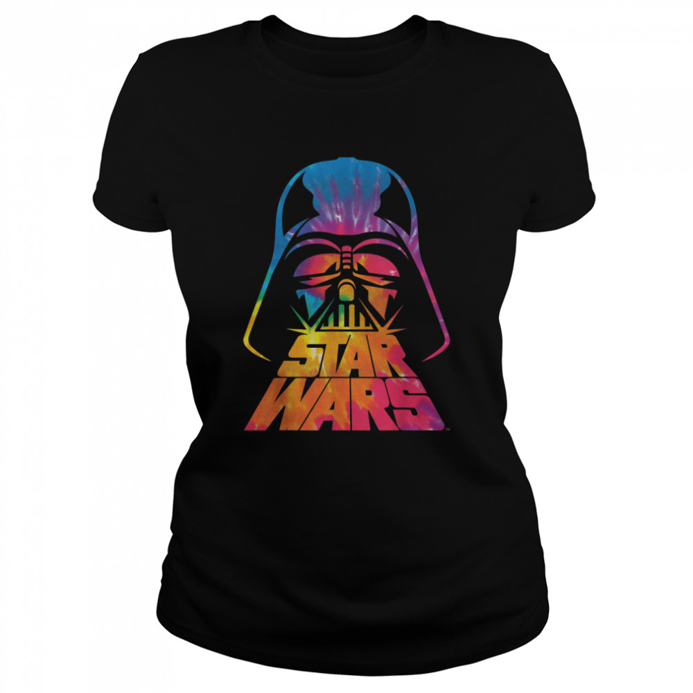 Star Wars Darth Vader Tie Dye Helmet Graphic T- Z1 T- Classic Women's T-shirt