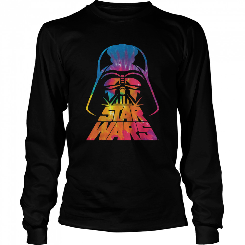 Star Wars Darth Vader Tie Dye Helmet Graphic T- Z1 T- Long Sleeved T-shirt