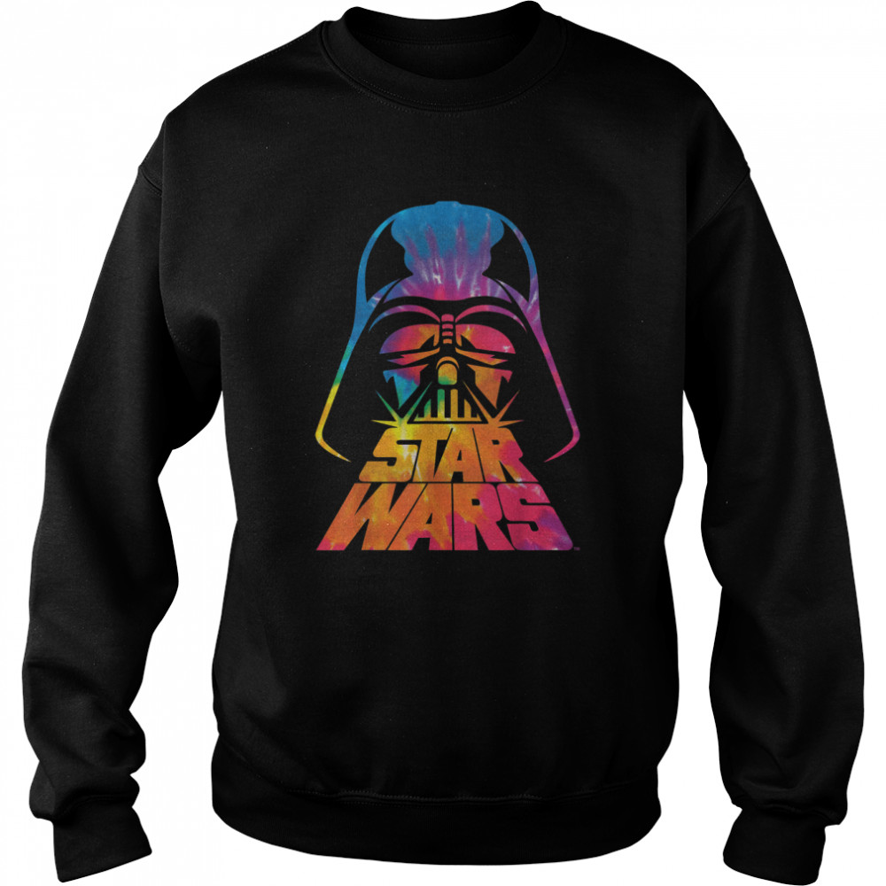 Star Wars Darth Vader Tie Dye Helmet Graphic T- Z1 T- Unisex Sweatshirt