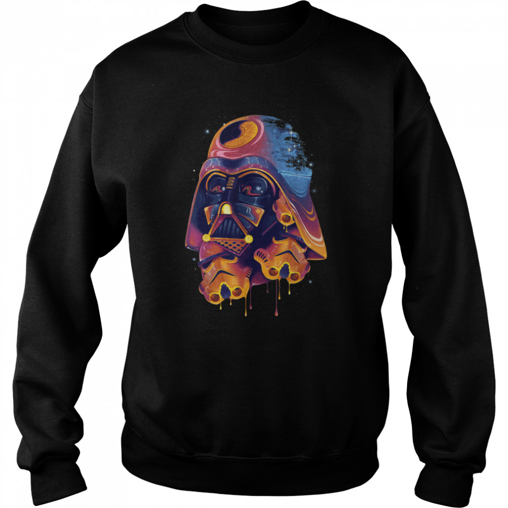 Star Wars Darth Vader Trooper Helmets Psychedelic Drip T- Unisex Sweatshirt