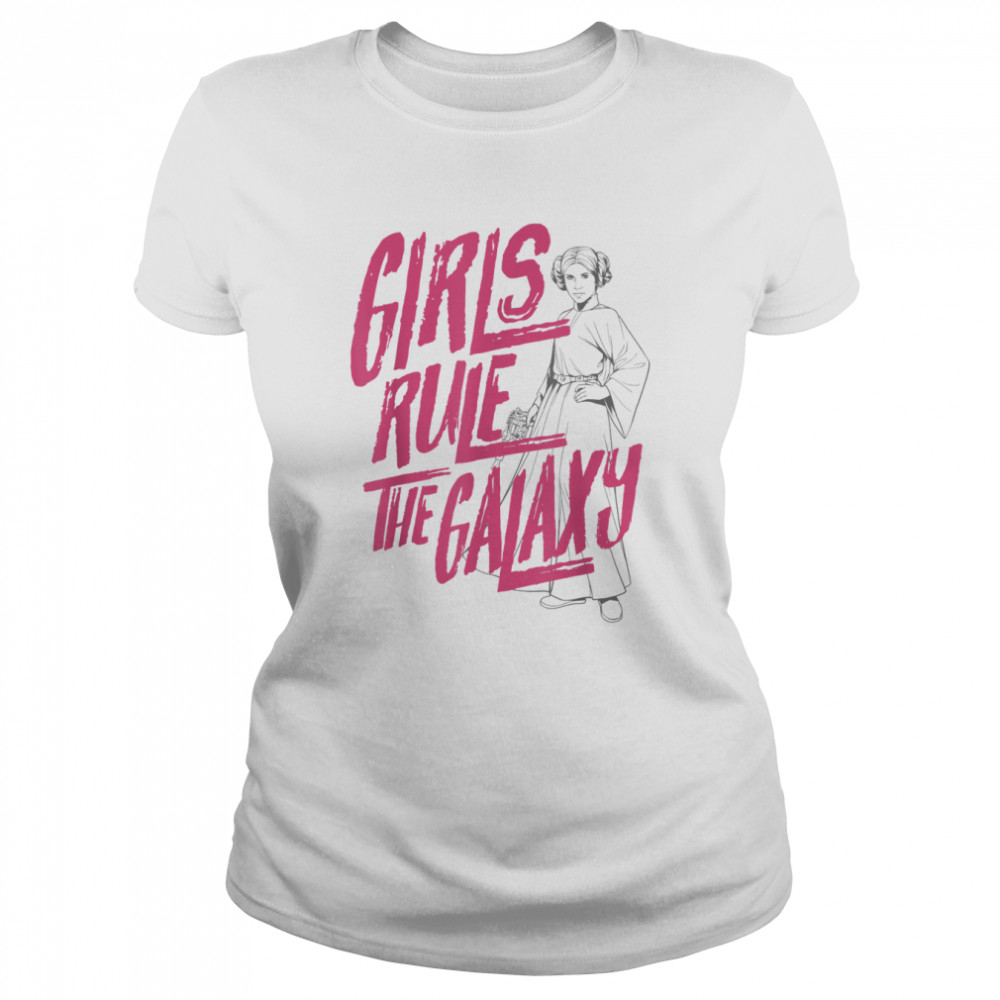 Star Wars Princess Leia Girls Rule The Galaxy T- Classic Women's T-shirt