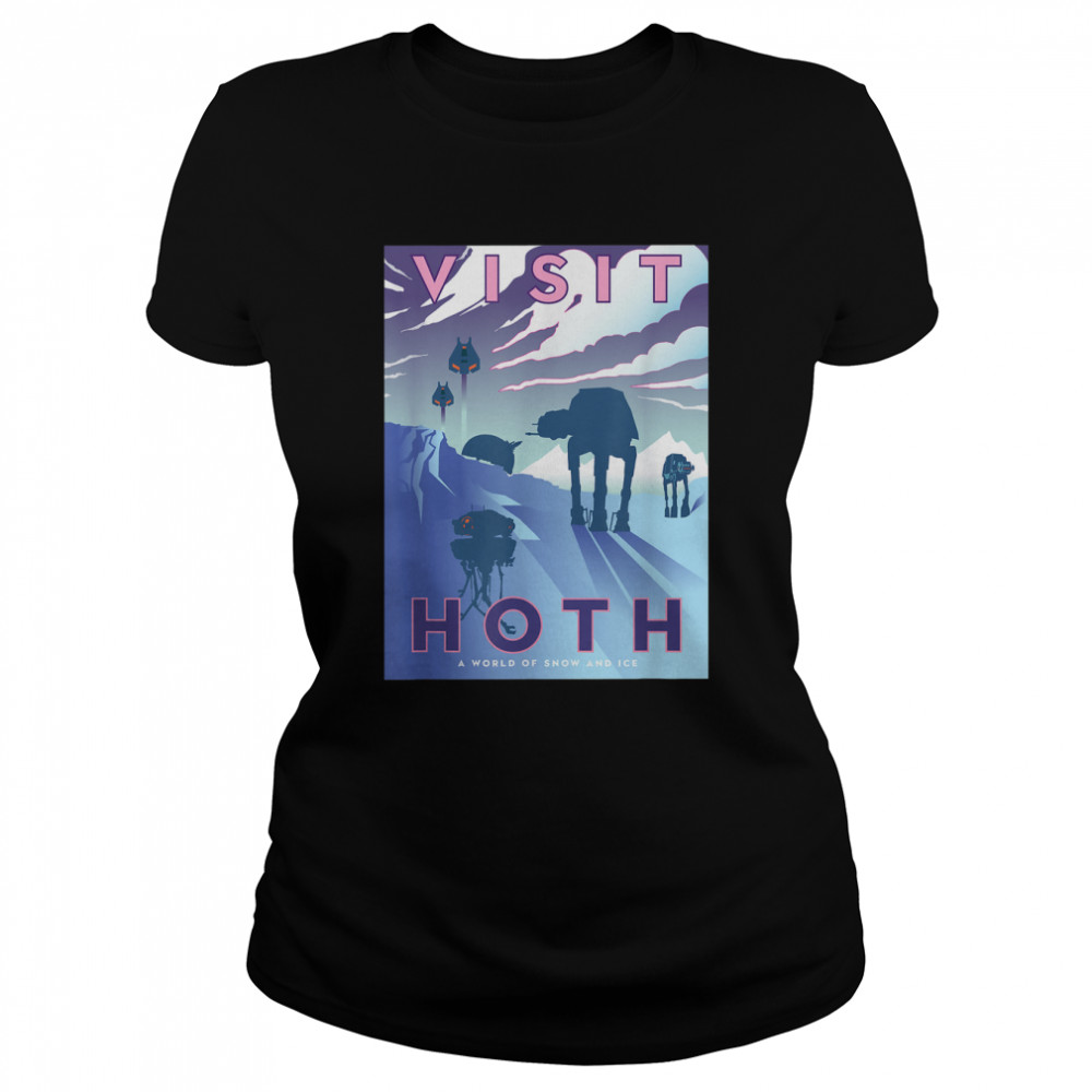Star Wars The Empire Strikes Back Visit Hoth Postcard T- Classic Women's T-shirt