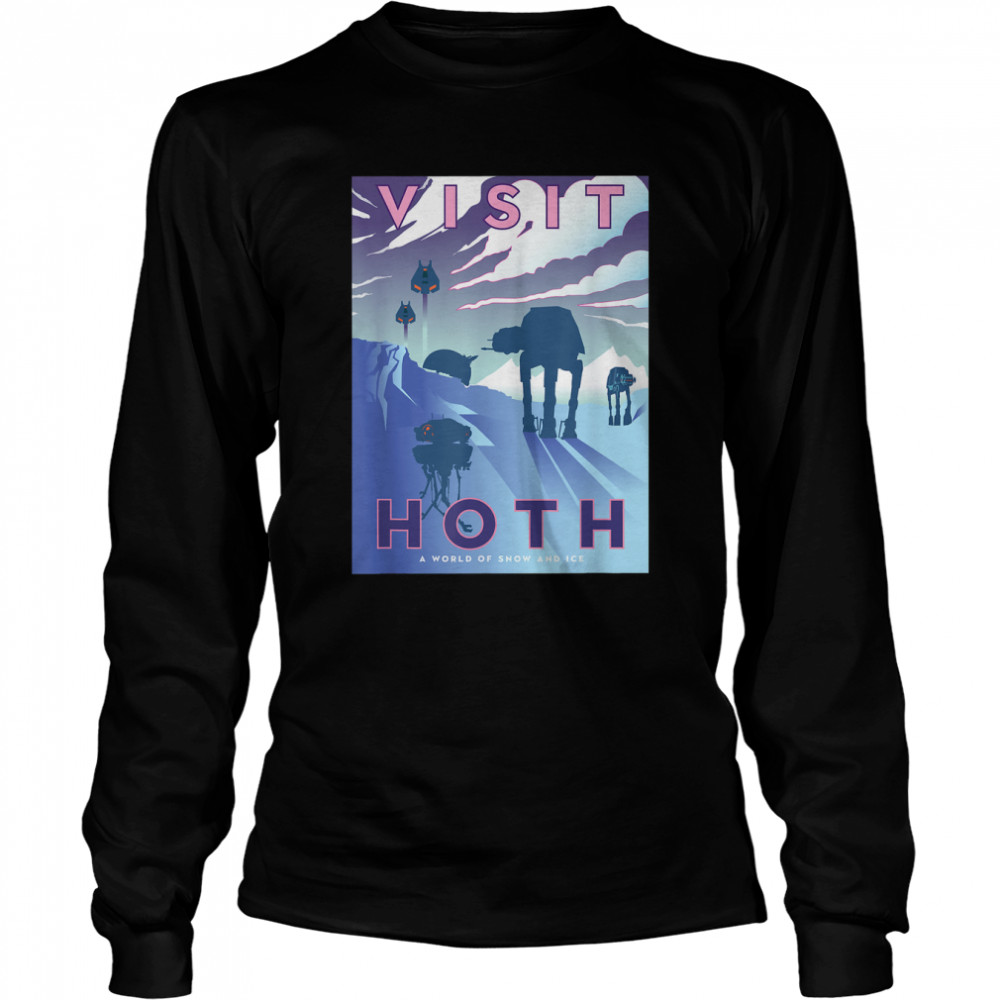 Star Wars The Empire Strikes Back Visit Hoth Postcard T- Long Sleeved T-shirt
