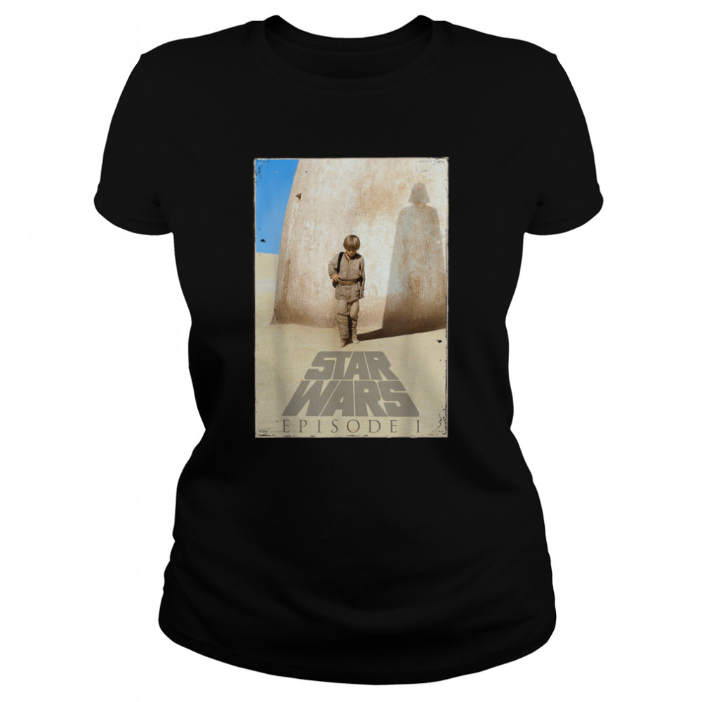 Star Wars The Phantom Menace Anakin Poster Graphic T- Classic Women's T-shirt
