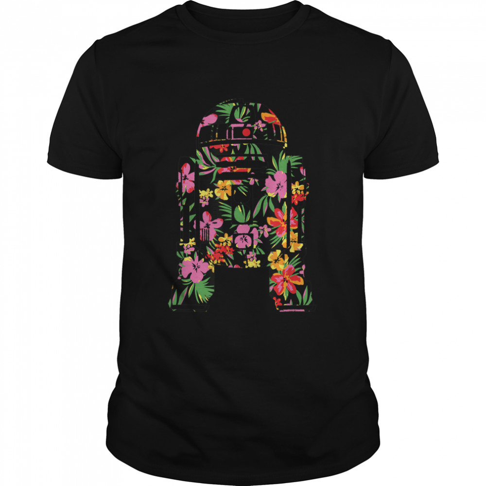 Star Wars Tropical R2-D2 Floral Print T-Shirt
