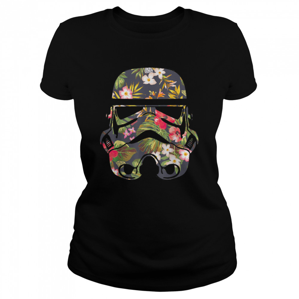 Star Wars Tropical Stormtrooper Floral Print T- Classic Women's T-shirt