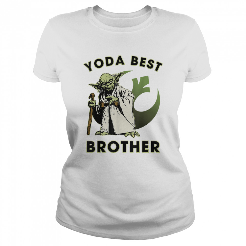 Star Wars Yoda Best Brother Rebel Logo T- Classic Women's T-shirt