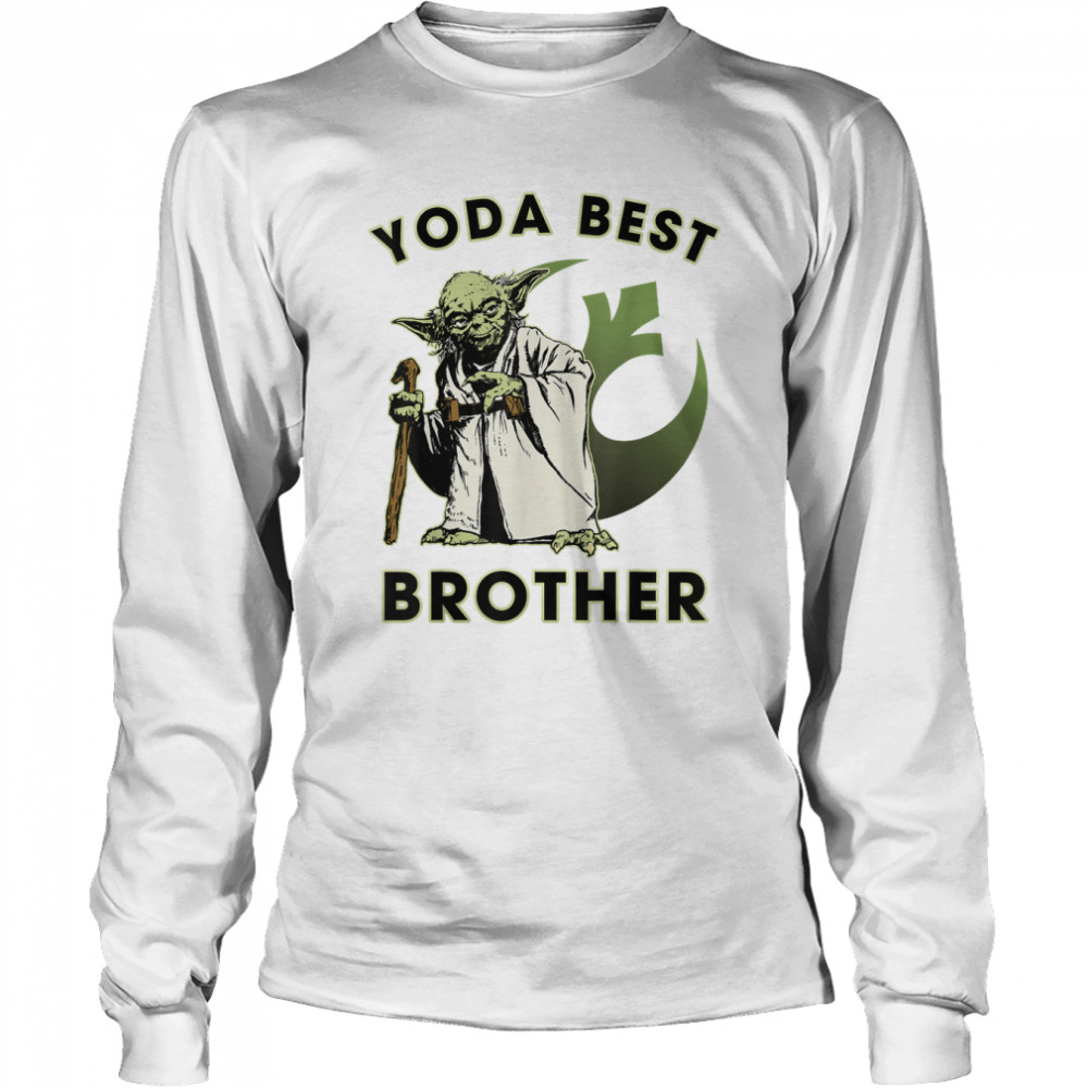 Star Wars Yoda Best Brother Rebel Logo T- Long Sleeved T-shirt
