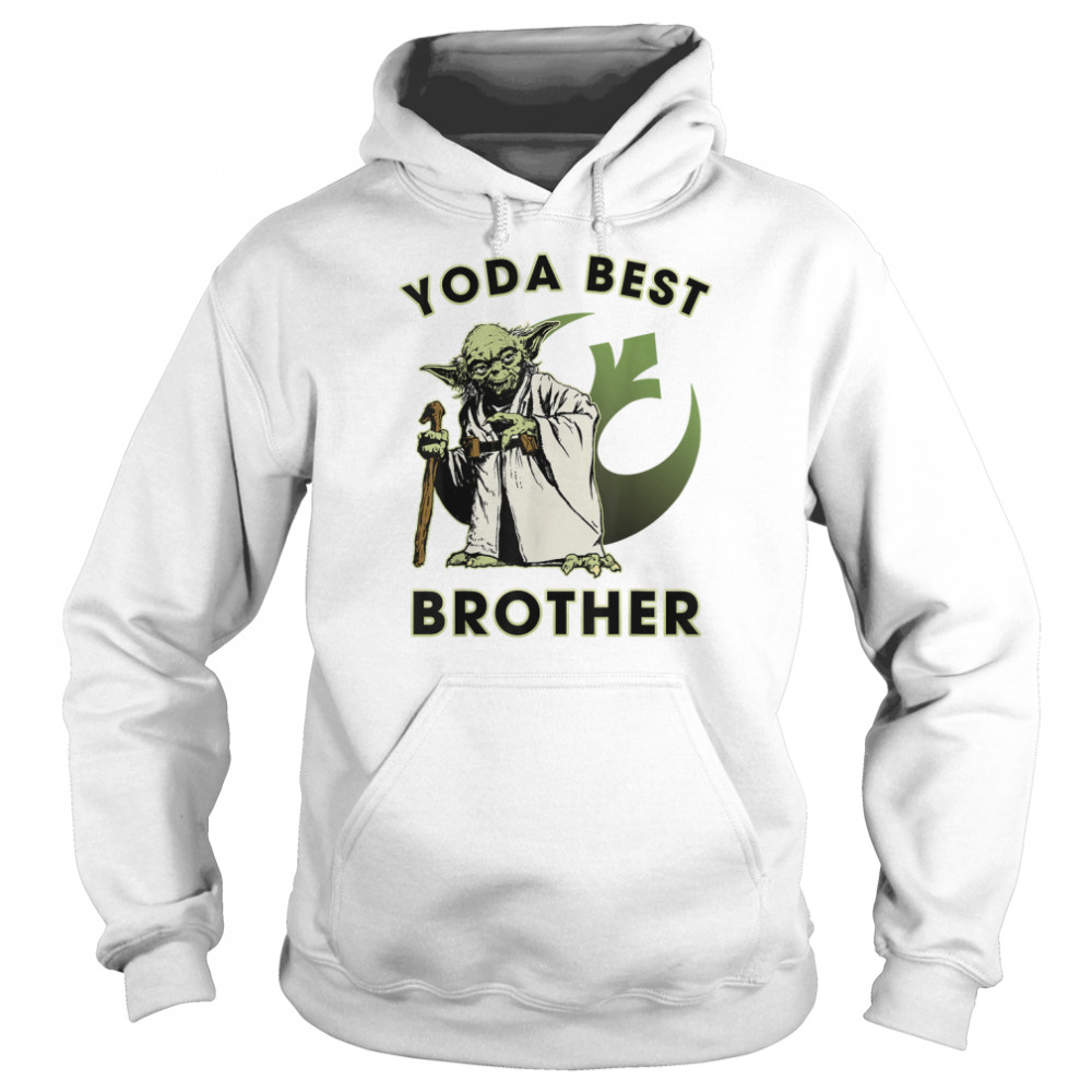 Star Wars Yoda Best Brother Rebel Logo T- Unisex Hoodie