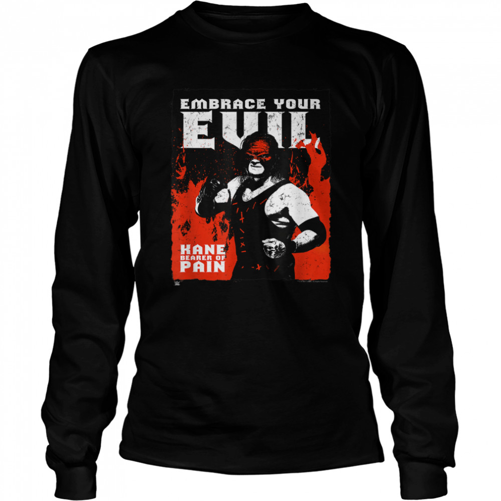 WWE Embrace Your Evil - Vintage Kane T- Long Sleeved T-shirt