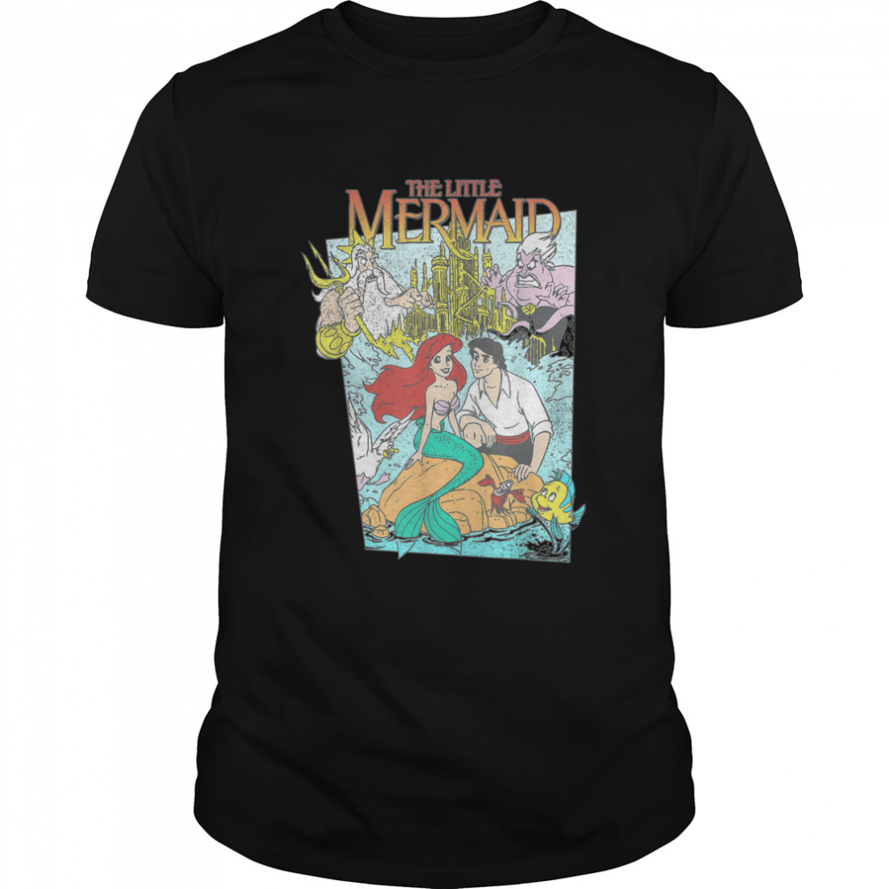Disney The Little Mermaid Vintage Cover Graphic T-Shirt