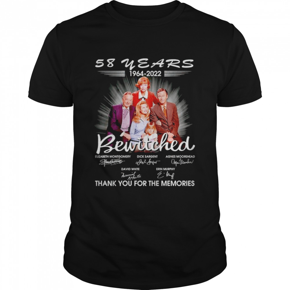 58 years 1964 2022 Bewitched thank you for the memories shirt