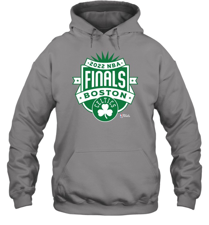 Men's Sportiqe Gray Boston Celtics 2022 NBA Finals Crest Comfy T-Shirt