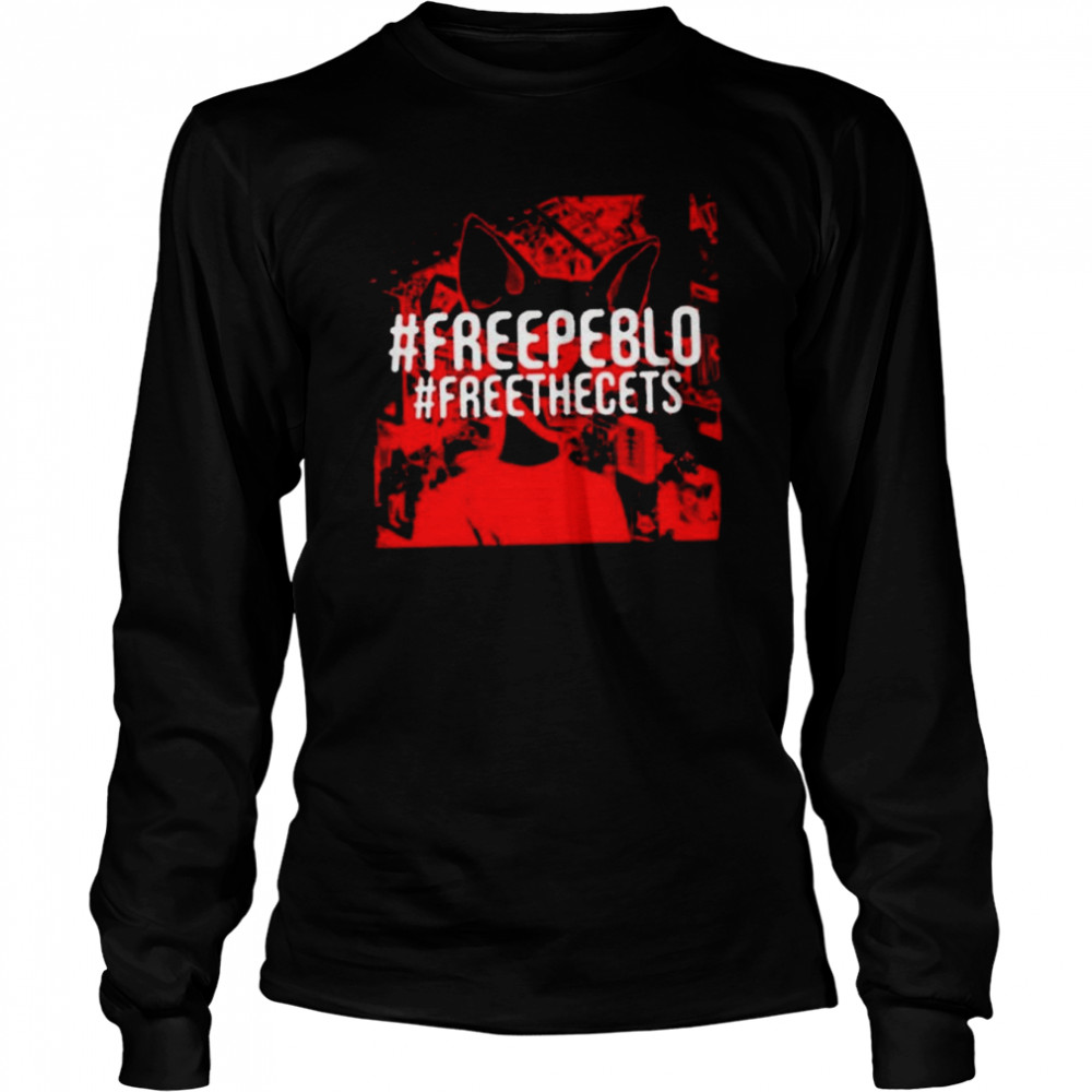 Free Peblo Free The Cets Twitter  Long Sleeved T-shirt