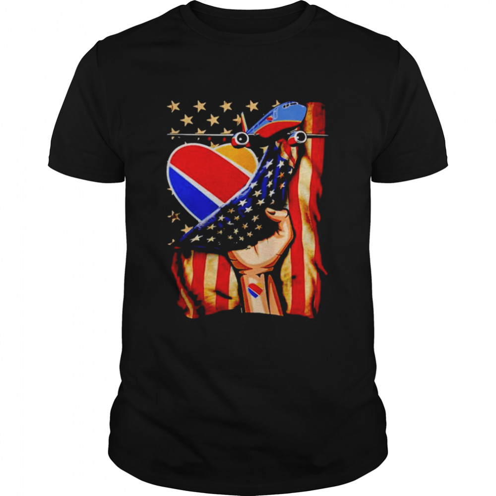 Southwest Airlines USA Flag shirt