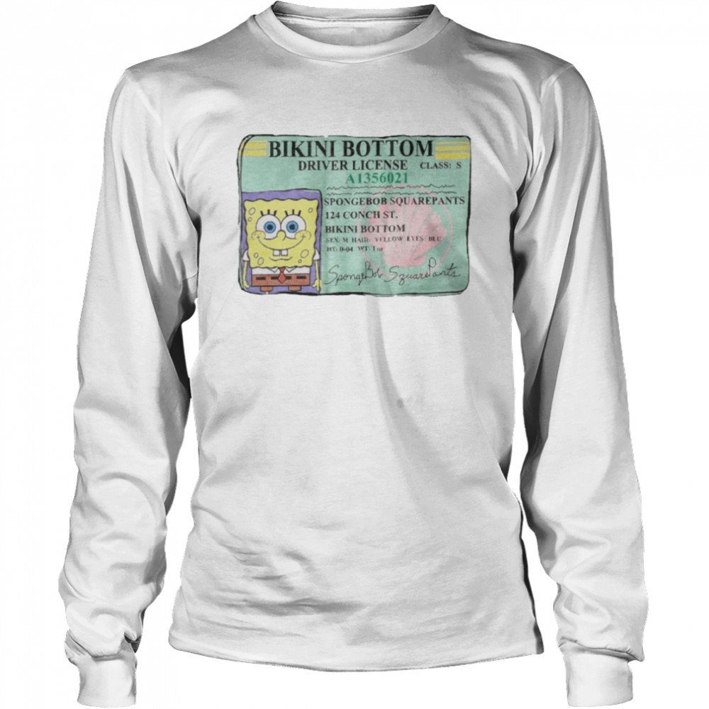 Spongebob Squarepants ID Purple  Long Sleeved T-shirt