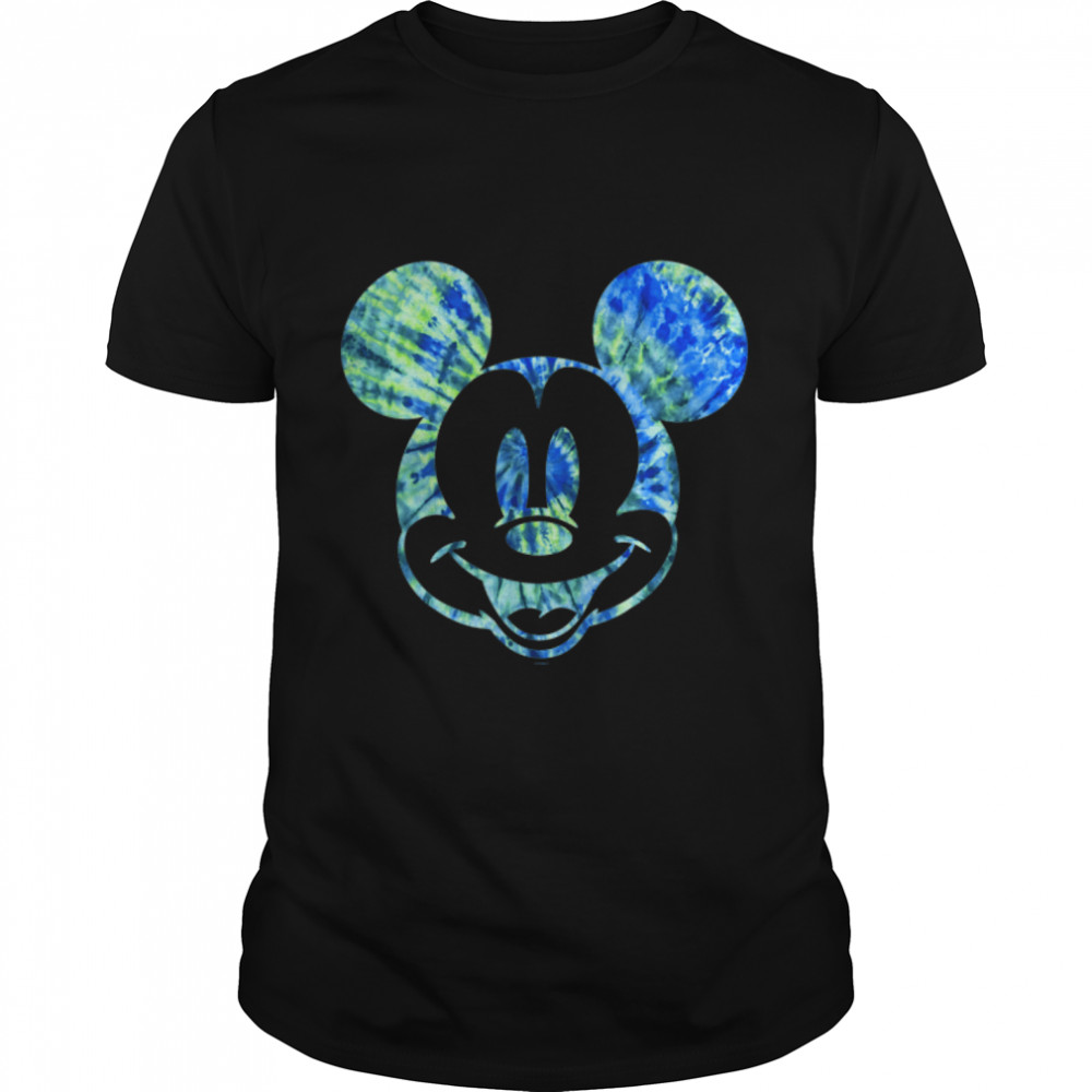 Disney Mickey Mouse Green Tie Dye T-Shirt B09XH4RKP2