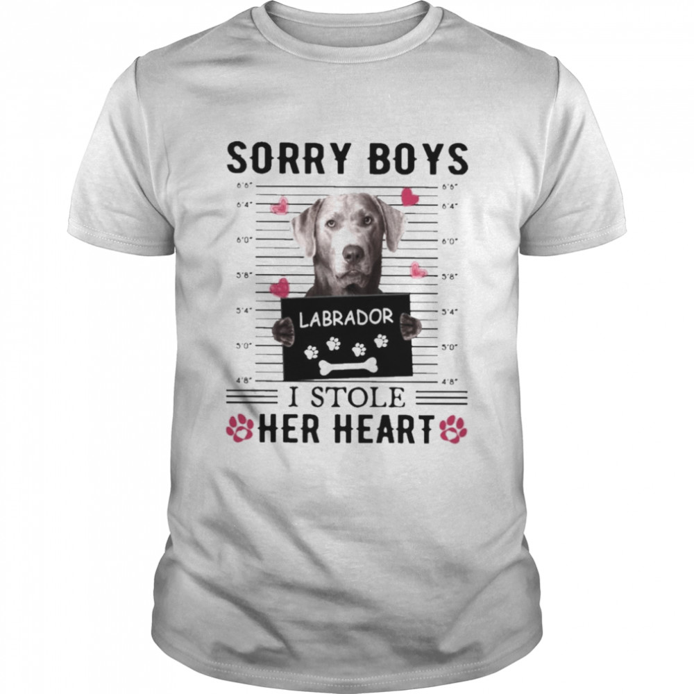 Labrador Sorry Boys I Stole Her Heart Shirt