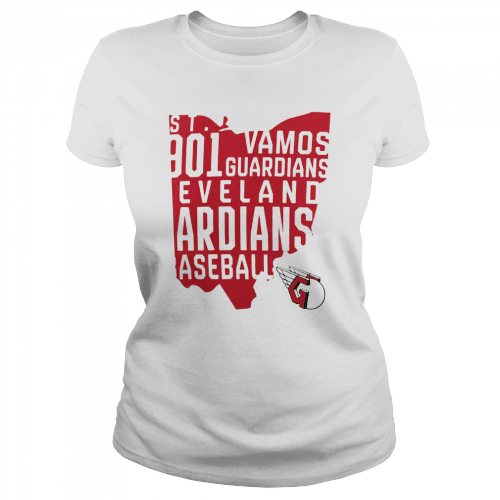 Official Cleveland Guardians Baseball Est 1901 Vamos Guardians  Classic Women's T-shirt