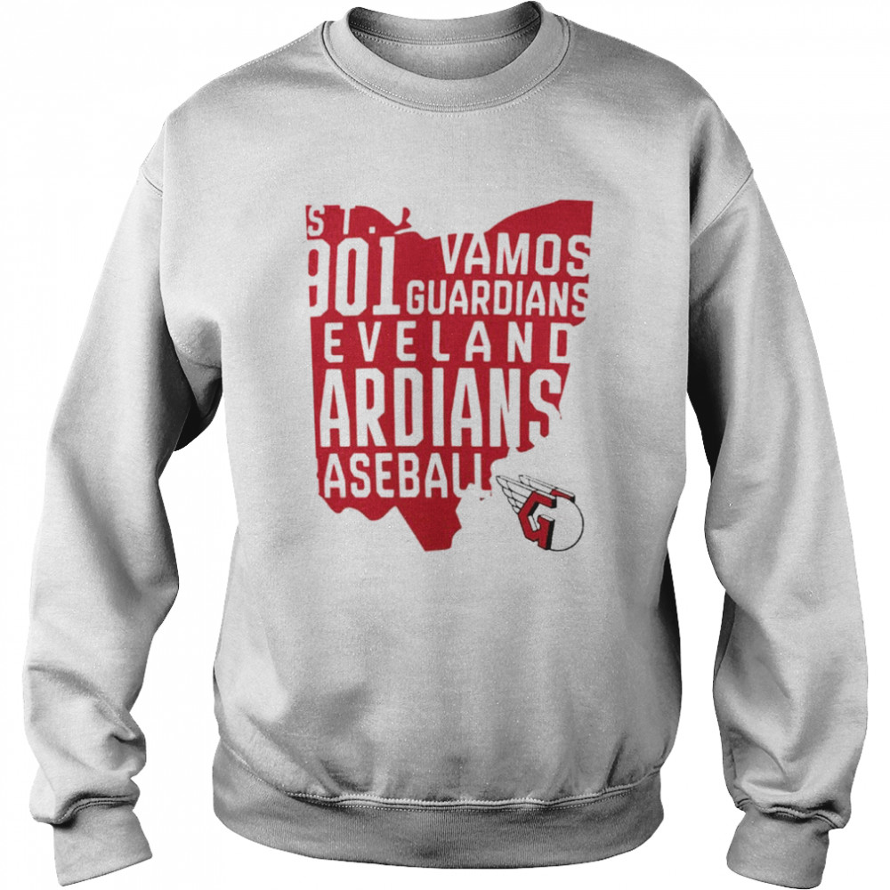 Official Cleveland Guardians Baseball Est 1901 Vamos Guardians  Unisex Sweatshirt
