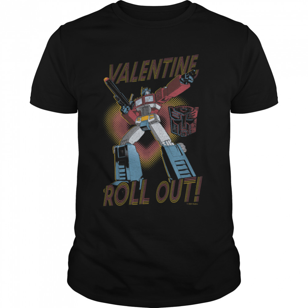 Transformers Valentine’s Day Vintage Valentine Roll Out! T-Shirt B09KDBNRCH