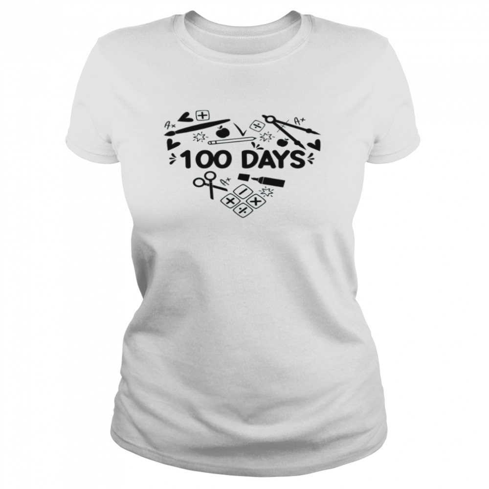 100 Days of School T- Classic Women's T-shirt
