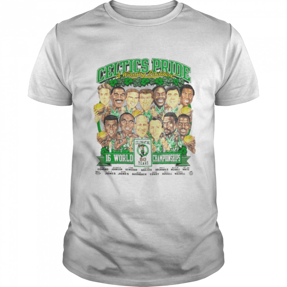 90s Boston Celtics 50 Years Bill Russell shirt