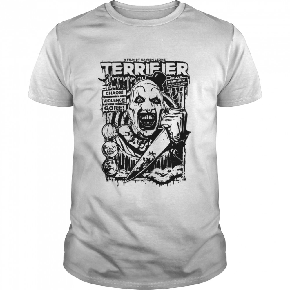 Terrifier Movie Horror Art The Clown shirt