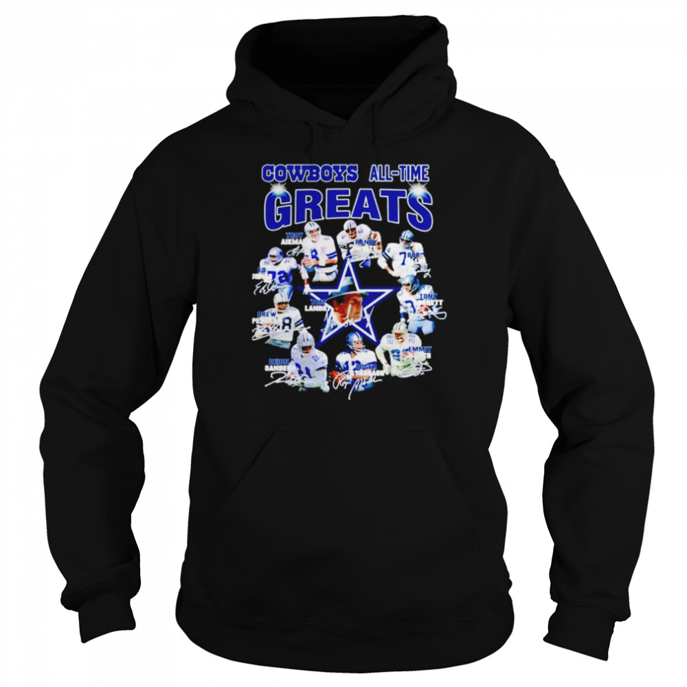 Dallas Cowboys all-time greats players signatures shirt Unisex Hoodie