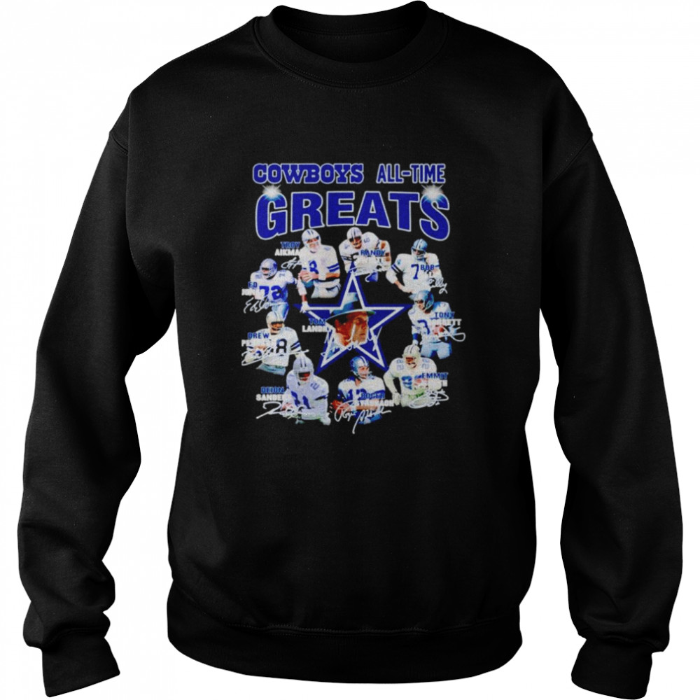 Dallas Cowboys all-time greats players signatures shirt Unisex Sweatshirt