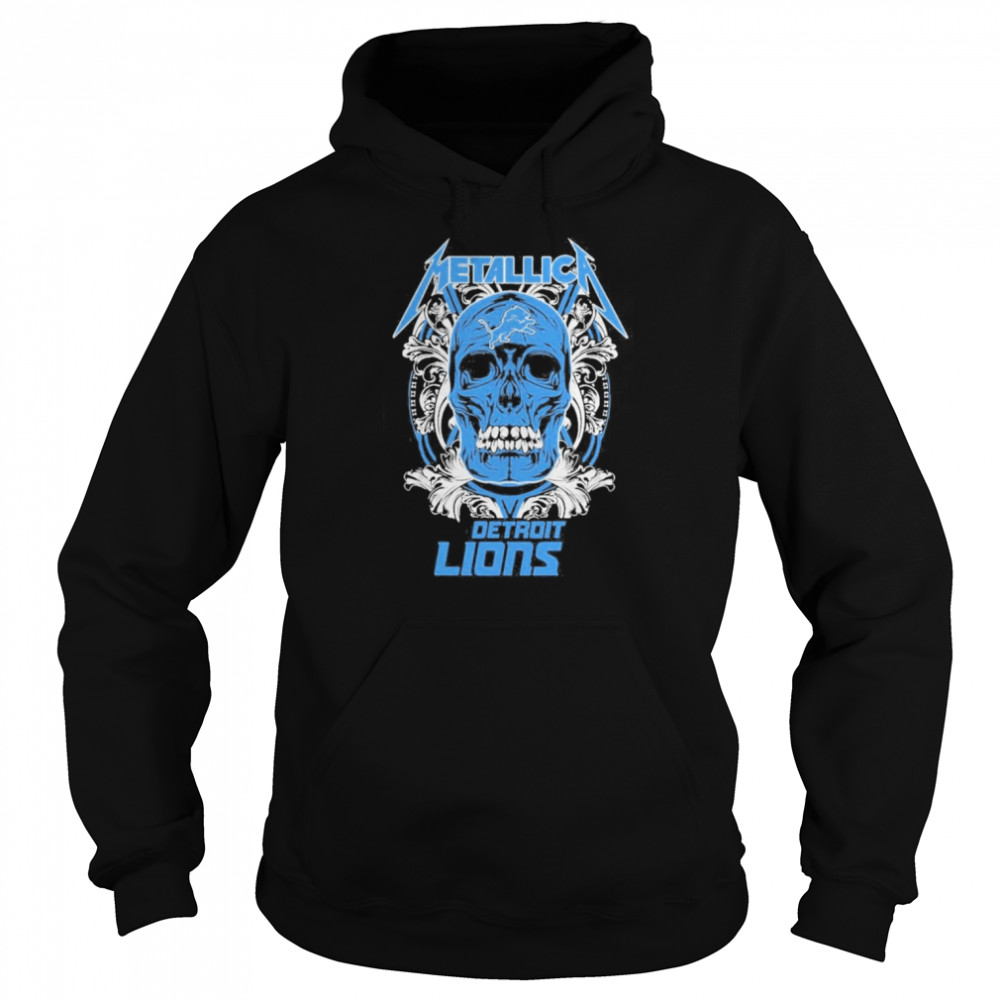 Skull Metallica Detroit Lions Shirt - High-Quality Printed Brand