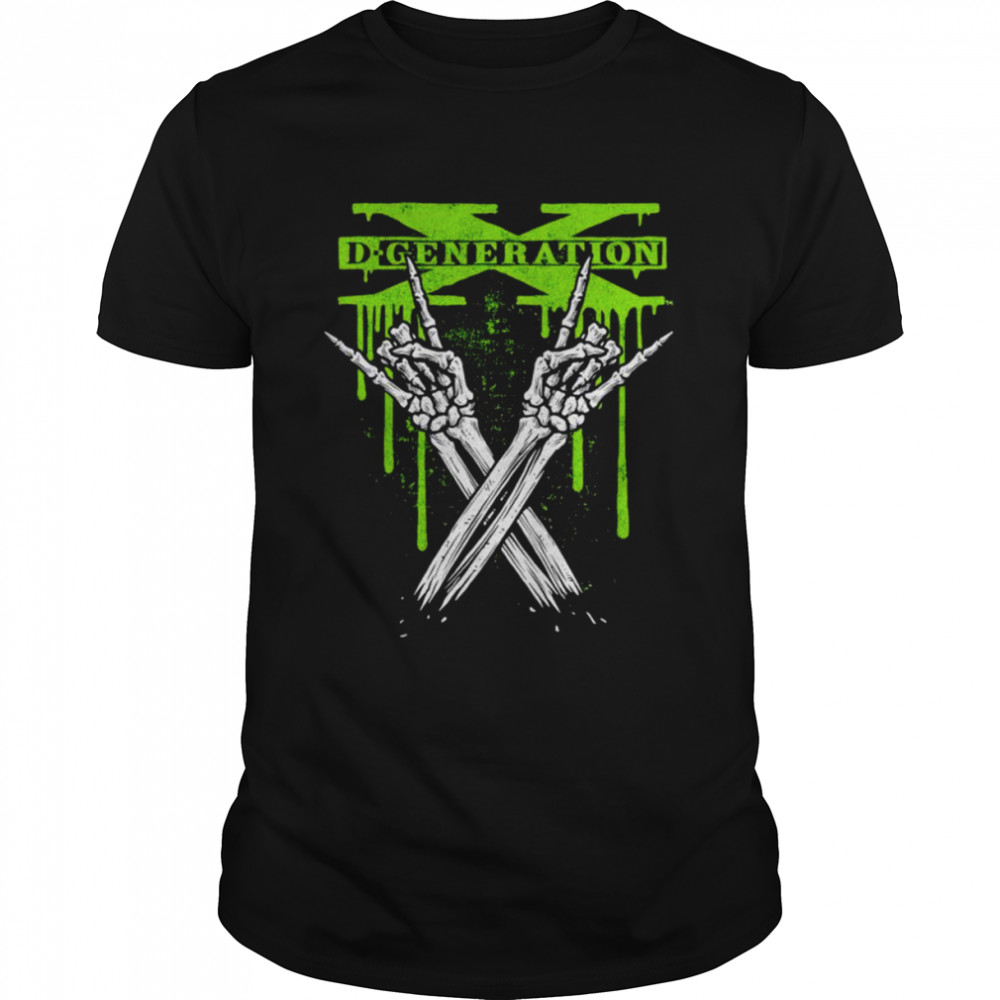 D-Generation X Skeleton X shirt