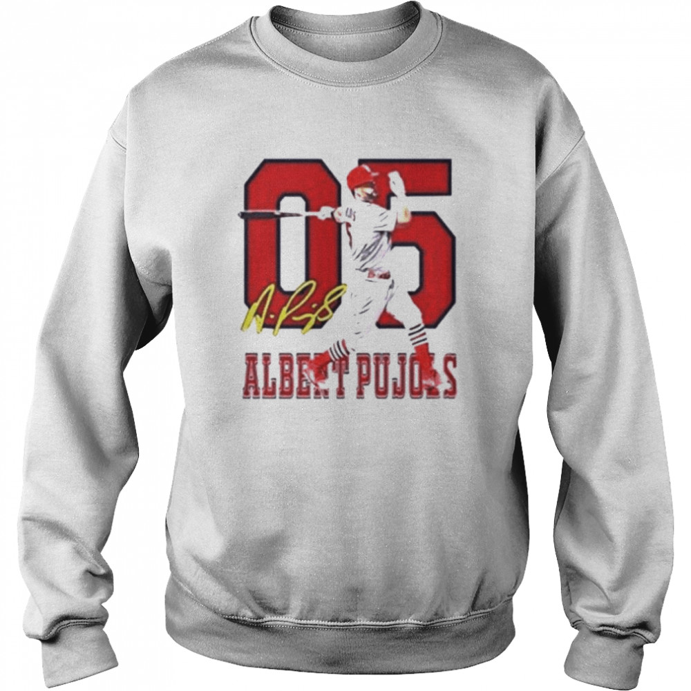 SALE 30%!! Albert Pujols #5 St. Louis Cardinals 2022 Name & Number T- Shirt