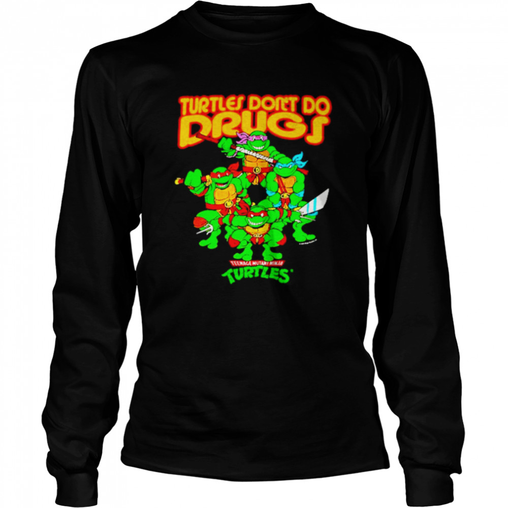 World Of TMNT Ninja Turtles Fight Crew Neck Long Sleeve Athletic Heather  Adult Tee-3XL