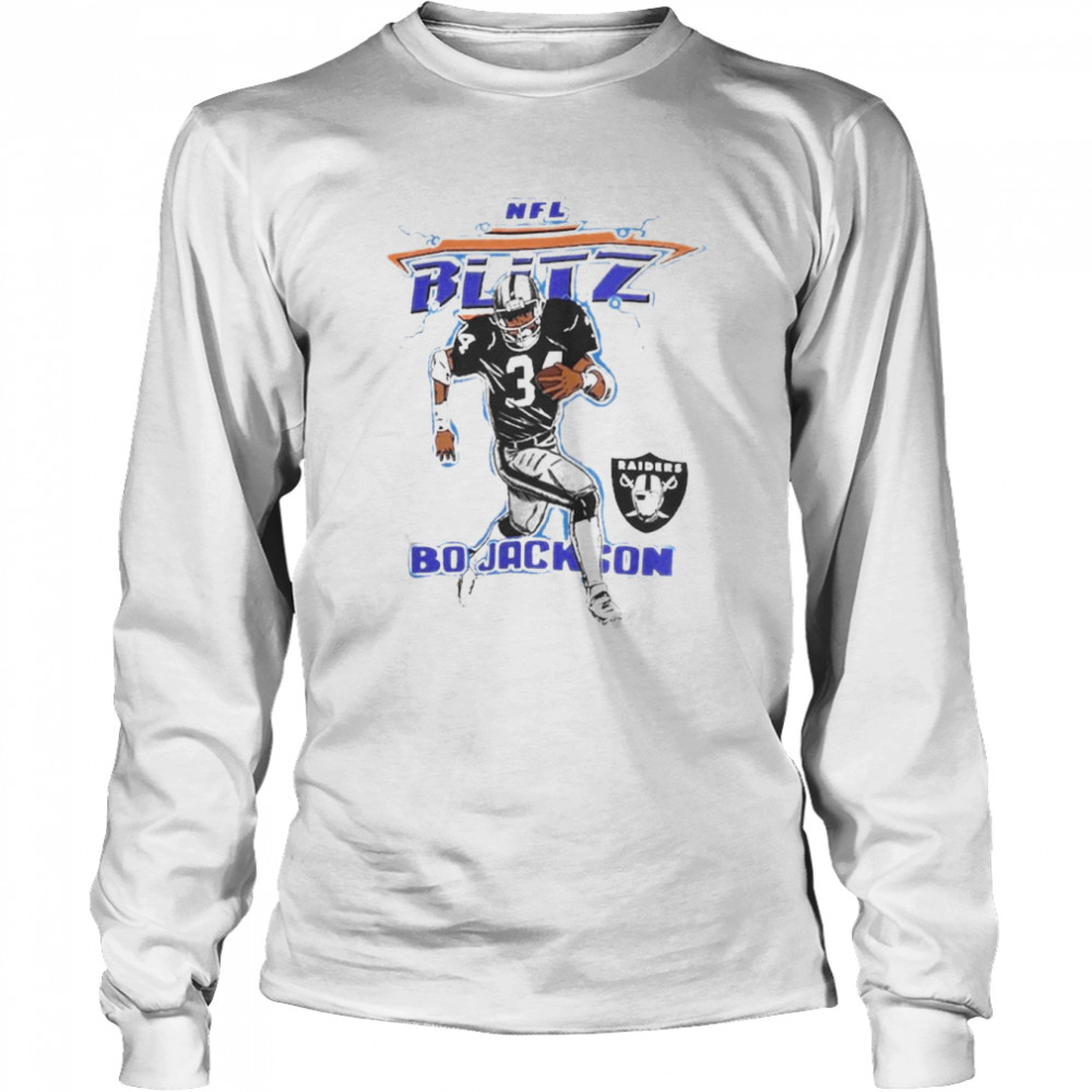 Homage NFL blitz raiders bo jackson shirt, hoodie, longsleeve, sweater