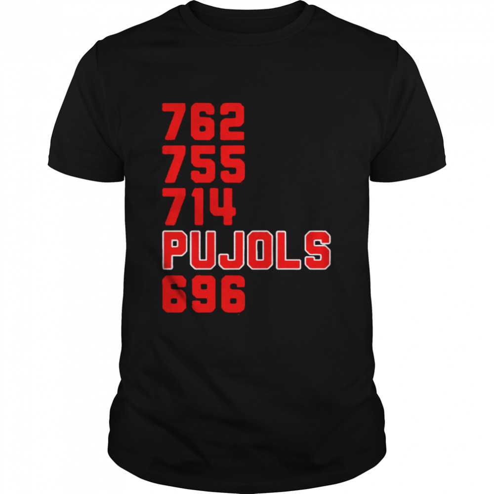 762 755 741 Pujols 696 shirt