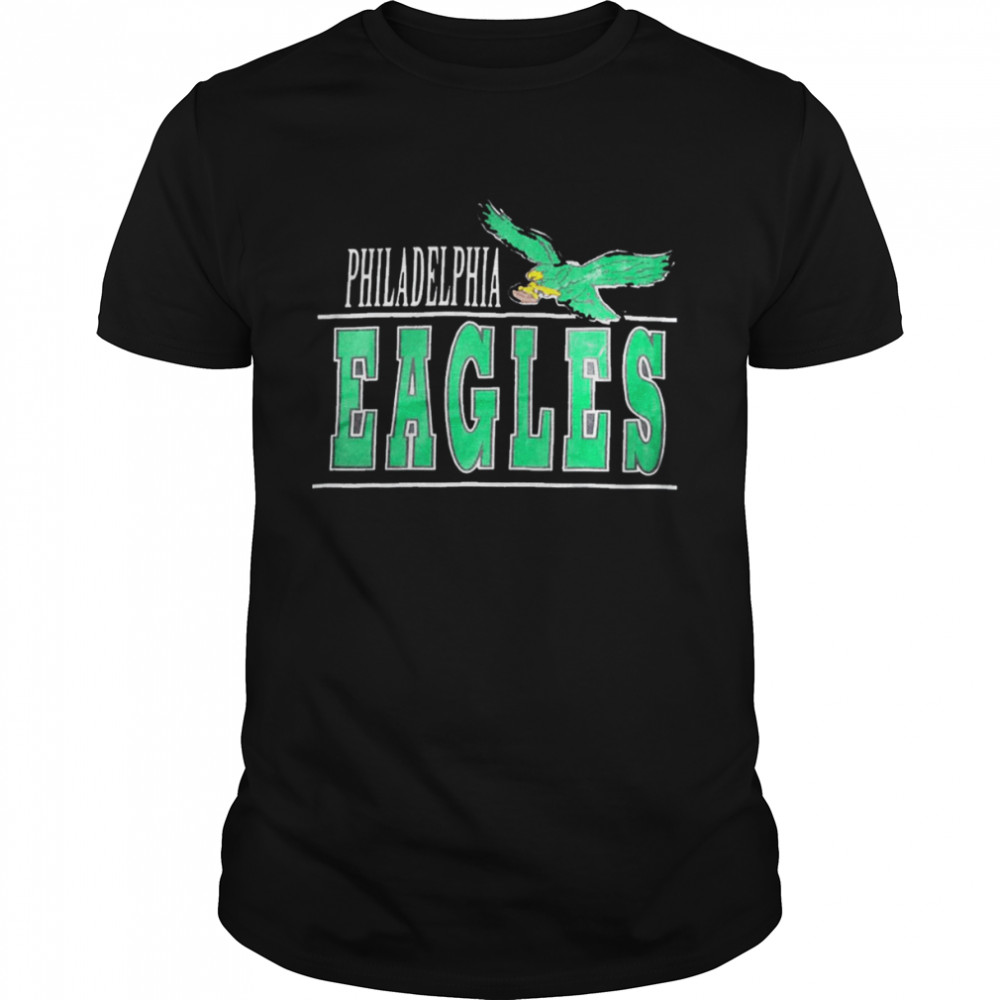 Vintage, Shirts, Vintage Green Mens Large Philadelphia Eagles Ringer Tee