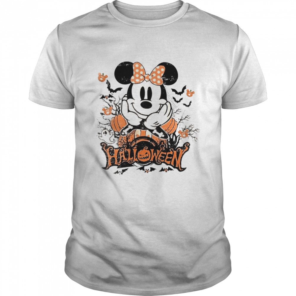 Vintage Disney Characters Minnie Mouse Halloween T Shirt
