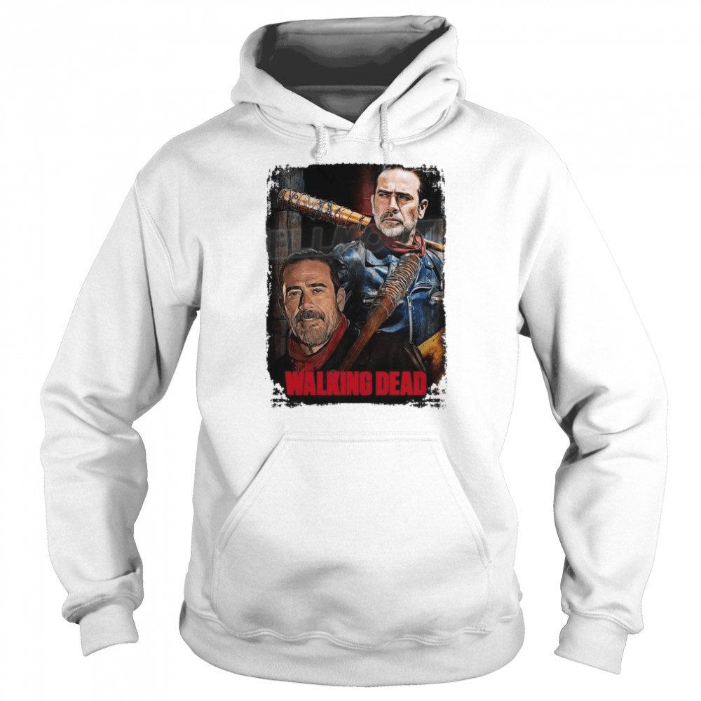 Custom Made Negan With Lucille From The Walking Dead White Jeffrey Dean Morgan Halloween shirt Unisex Hoodie