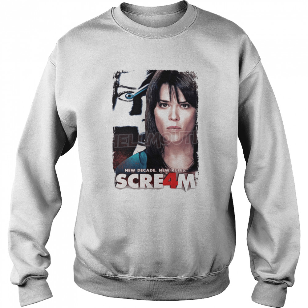 Scream 4 Movie Sidney Prescott Neve Campbell Halloween shirt Unisex Sweatshirt