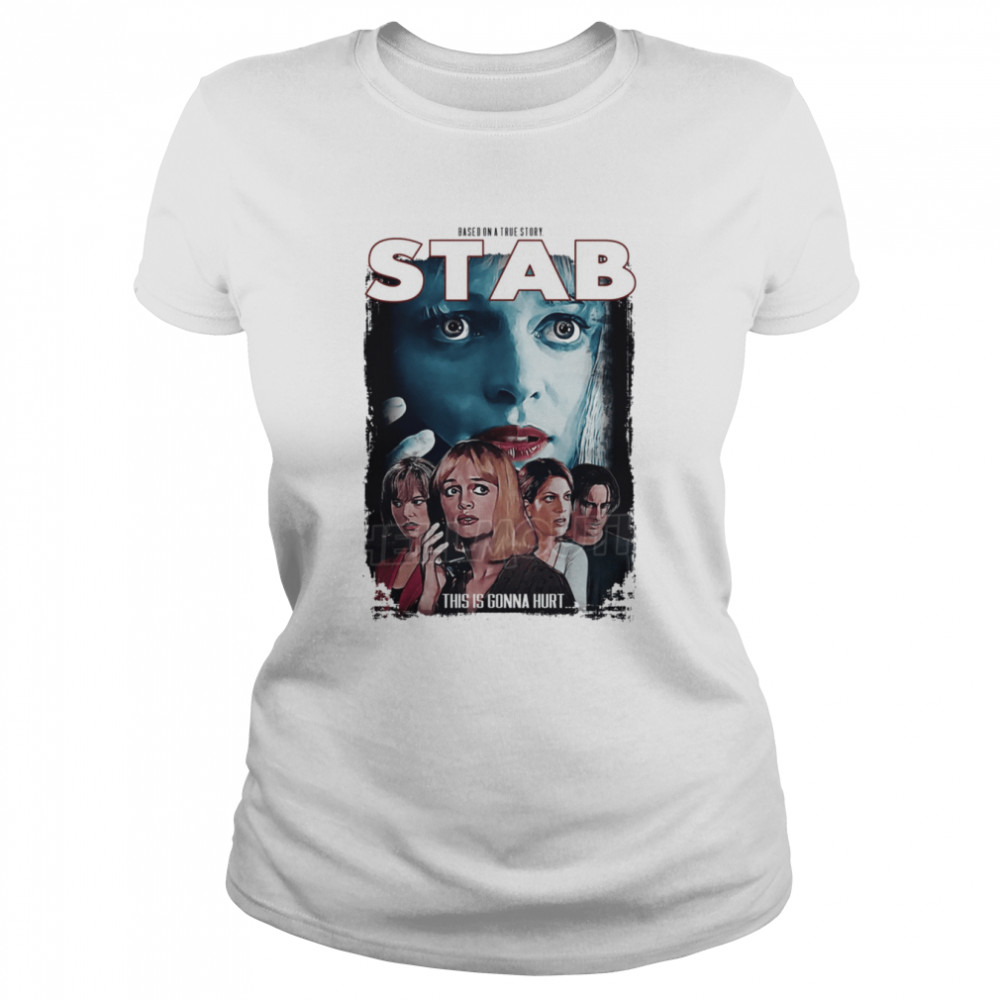 Stab Scream Movie Sidney Prescott Tori Spelling Halloween shirt Classic Women's T-shirt